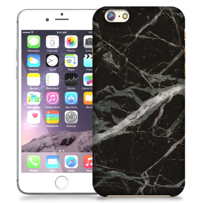 Skal till Apple iPhone 6 / 6S - Marble - Svart