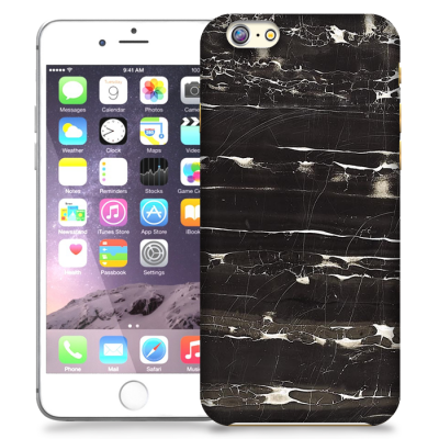 Skal till Apple iPhone 6 / 6S - Marble - Svart