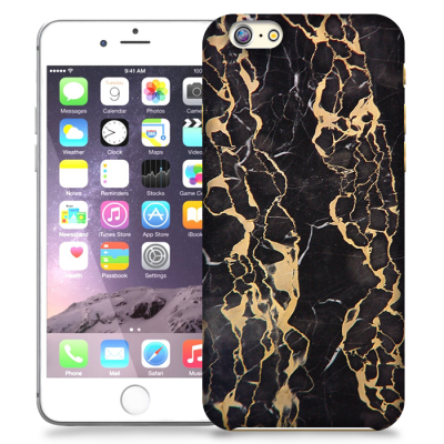 Skal till Apple iPhone 6 / 6S - Marble - Svart