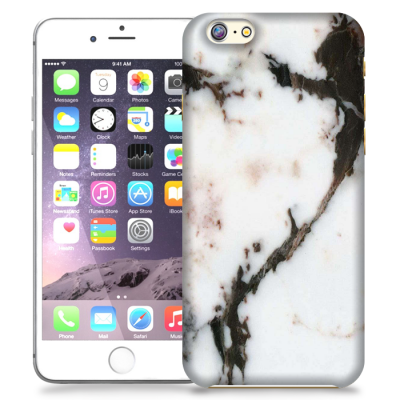 Skal till Apple iPhone 6 / 6S - Marble - Vit