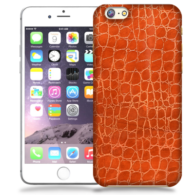 Skal till Apple iPhone 6 / 6S Plus - Mönster - Orange