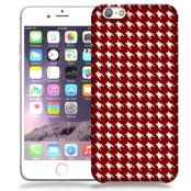 Skal till Apple iPhone 6(S) Plus - Mönstrat tyg - Röd