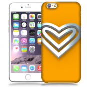 Skal till Apple iPhone 6(S) Plus - Steel heart - Orange
