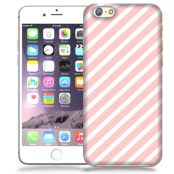 Skal till Apple iPhone 6(S) Plus - Stripes - Ljusrosa