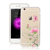 Skal till Apple iPhone 6 / 6S - Rosa Blommor