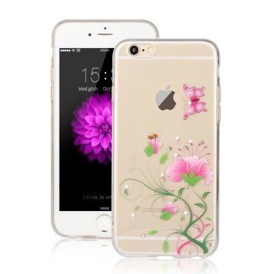 Skal till Apple iPhone 6 / 6S - Rosa Blommor