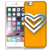 Skal till Apple iPhone 6 / 6S - Steel heart - Orange