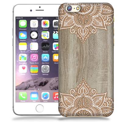 Skal till Apple iPhone 6 / 6S - Trä - Mandala