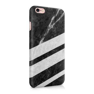 Skal till Apple iPhone 6(S) - Black Striped Marble