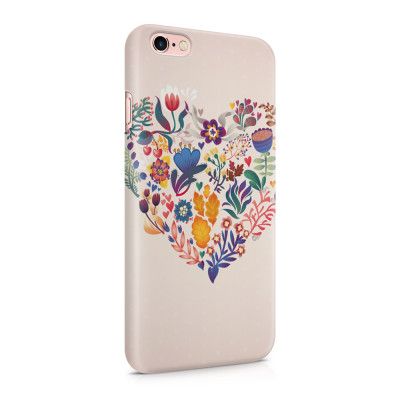 Skal till Apple iPhone 6(S)  - Blommigt hjärta