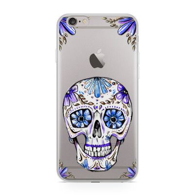 Skal till Apple iPhone 6(S) - Blue Skull