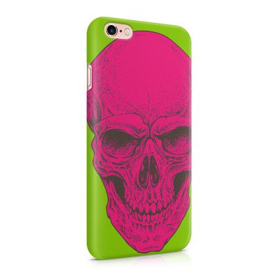 Skal till Apple iPhone 6(S)  - Dödskalle - Magenta