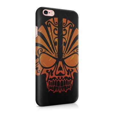 Skal till Apple iPhone 6(S)  - Dödskalle - Orange