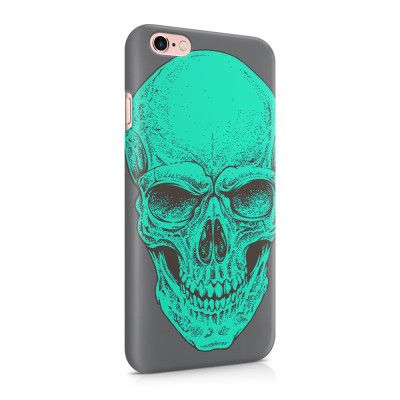 Skal till Apple iPhone 6(S)  - Dödskalle - Turkos