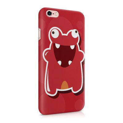 Skal till Apple iPhone 6(S)  - Glatt Bubbelmonster - Röd