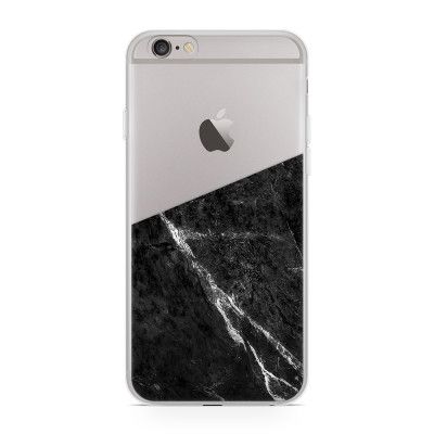 Skal till Apple iPhone 6(S) - Half marble black