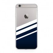 Skal till Apple iPhone 6(S) - Half striped blue