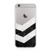 Skal till Apple iPhone 6(S) - Halv marble grey/black