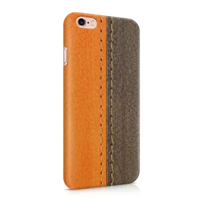 Skal till Apple iPhone 6(S)  - Läder - Orange/Brun
