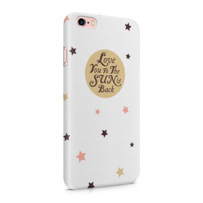 Skal till Apple iPhone 6(S)  - Love you to the moon and back - Beige