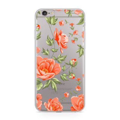 Skal till Apple iPhone 6(S) - Orange flowers