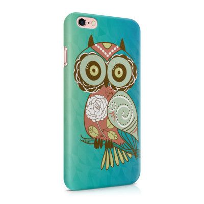 Skal till Apple iPhone 6(S)  - Orientalisk uggla - Blå