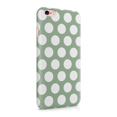 Skal till Apple iPhone 6(S)  - Polka - Grön