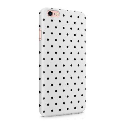 Skal till Apple iPhone 6(S)  - Polka - Vit