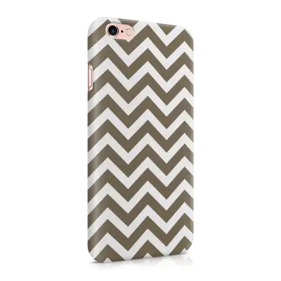Skal till Apple iPhone 6(S)  - Ränder - Brun