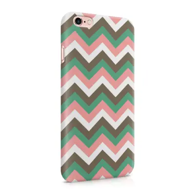 Skal till Apple iPhone 6(S)  - Ränder - Brun/Rosa