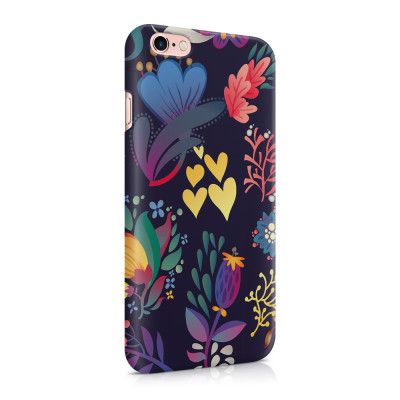 Skal till Apple iPhone 6(S)  - Retro blommor