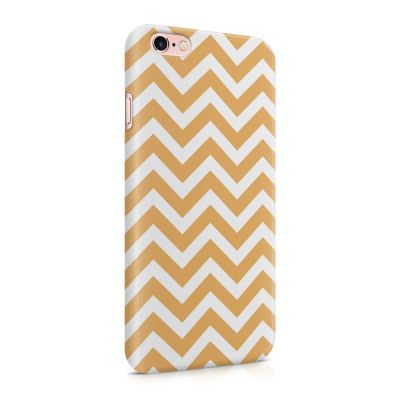 Skal till Apple iPhone 6(S)  - Retro ränder - Orange
