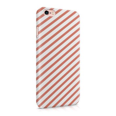 Skal till Apple iPhone 6(S)  - Retro ränder - Persika