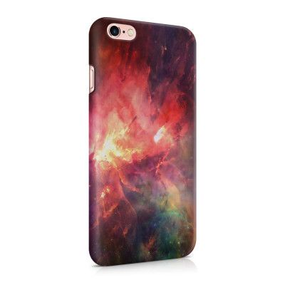 Skal till Apple iPhone 6(S)  - Rymden - Röd/Svart