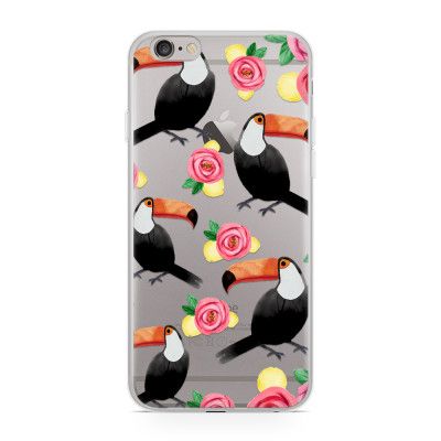 Skal till Apple iPhone 6(S) - Tukan flowers