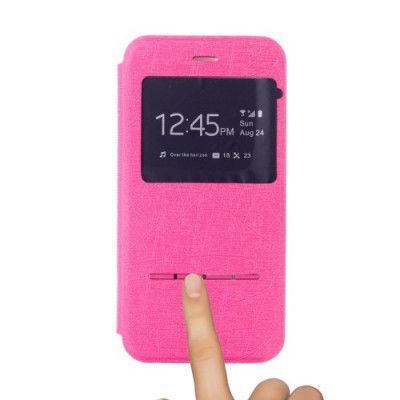 Slide Mobilfodral med fönster till Apple iPhone 6 / 6S - Magenta