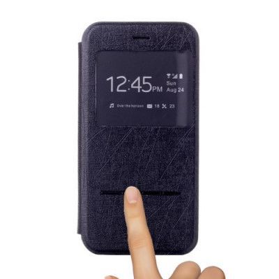 Slide Mobilfodral med fönster till Apple iPhone 6 / 6S - Svart