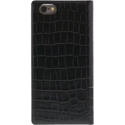 Smart Stand Diarycase - Plånboksfodral i äkta läder för iPhone 6 / 6S - Svart