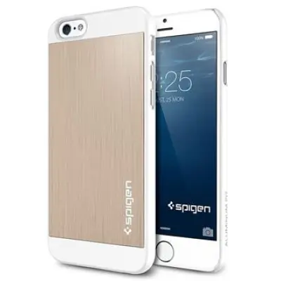 Spigen Aluminium Fit (iPhone 6) - Guld