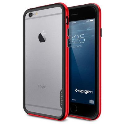 SPIGEN Neo Hybrid EX Bumper Skal till Apple iPhone 6/6S (Röd)
