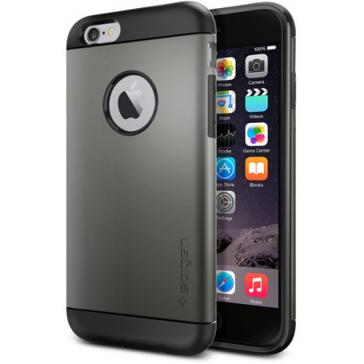 Spigen Slim Armor (iPhone 6) - Metal slate