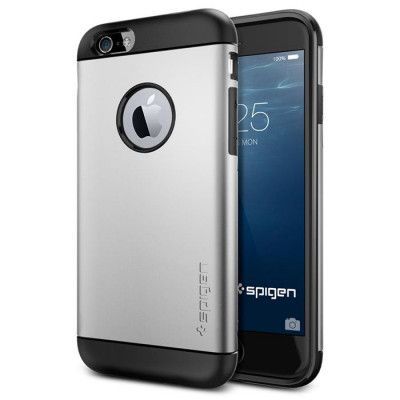 SPIGEN Slim Armor Skal till Apple iPhone 6/6S (Satin Silver)