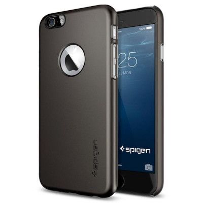 SPIGEN Thin Fit A Skal till Apple iPhone 6/6S  (Gunmetal)