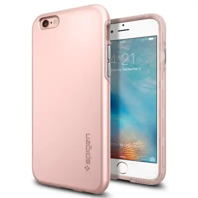 Spigen Thin Fit Hybrid Skal till Apple iPhone 6/6S - RoseGold