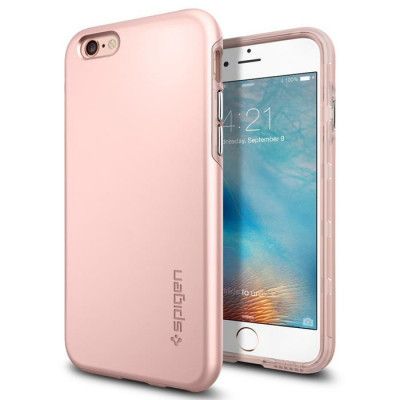 Spigen Thin Fit Hybrid Skal till Apple iPhone 6(S) Plus - RoseGold
