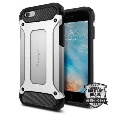 SPIGEN Tough Armor Tech Skal till Apple iPhone 6/6S - Satin Silver