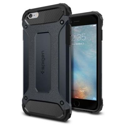 SPIGEN Tough Armor Tech Skal till Apple iPhone 6(S) Plus - Metal Slate