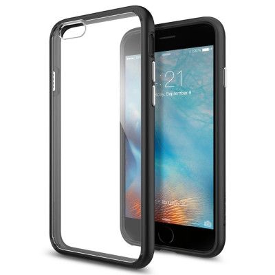 Spigen Ultra Hybrid Skal till Apple iPhone 6/6S - Svart