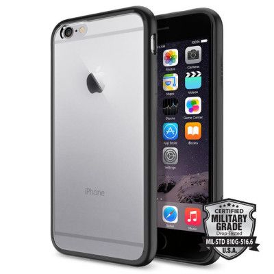 SPIGEN Ultra Hybrid Skal till Apple iPhone 6/6S - Svart