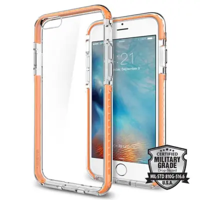 Spigen Ultra hybrid Tech Skal till Apple iPhone 6/6S - Crystal Orange